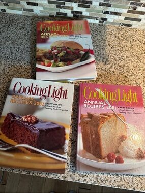 Cooking Light Annual Recipes Set of 3–2001*2002*2004